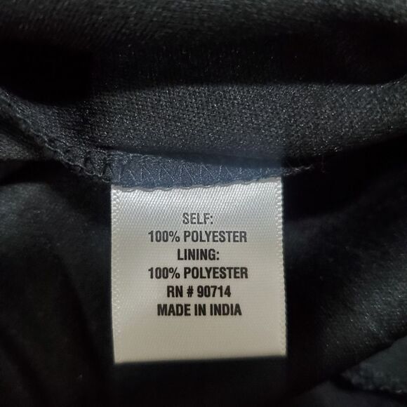 black ruffle mini dress by MSK size L NEW without tags - Picture 10 of 10